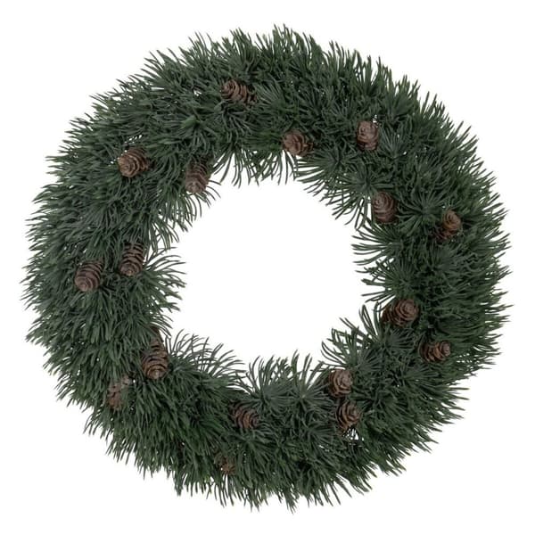 Adventkranse Grønn PVC 38 x 38 cm
