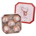 Miniatyrbilde 1 av 2: Julekuler Flerfarget Papir Polyfoam Hjort 7,5 x 7,5 x 7,5 cm (5 enheter)