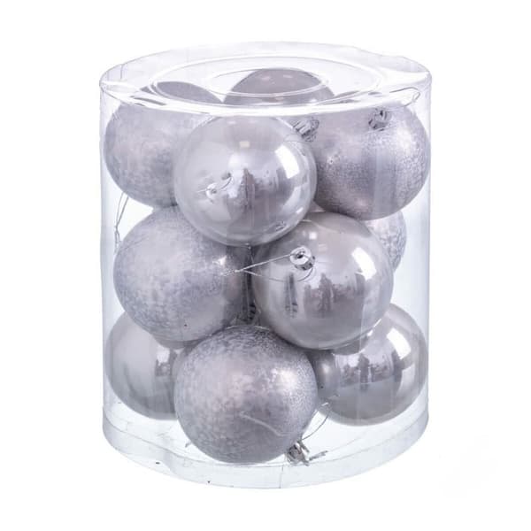 Julekuler Flerfarget Kopper Plast 8 x 8 x 8 cm (12 enheter)