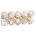 Miniatyrbilde 1 av 2: Julekuler Champagne Plast Tøy 6 x 6 x 6 cm (10 enheter)