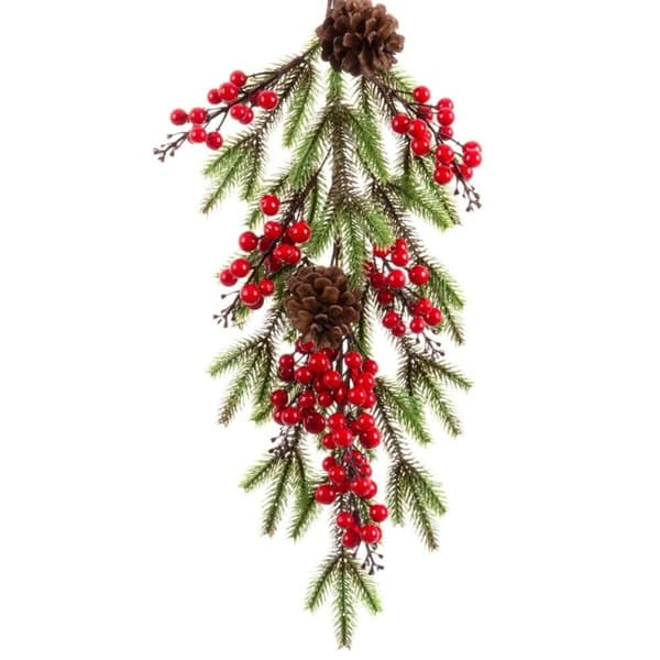 Dørhenger Jul Rød Flerfarget Plast Foam 60 cm