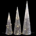 Miniatyrbilde 3 av 3: Julekule Sølv Metall 16 x 16 x 60 cm (3 enheter)
