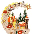 Miniatyrbilde 2 av 3: Julekule Flerfarget Naturell Tre 19 x 8 x 22 cm