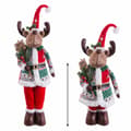 Miniatyrbilde 2 av 2: Julekule Flerfarget Metall Tøy Reinsdyr 30 x 20 x 102 cm