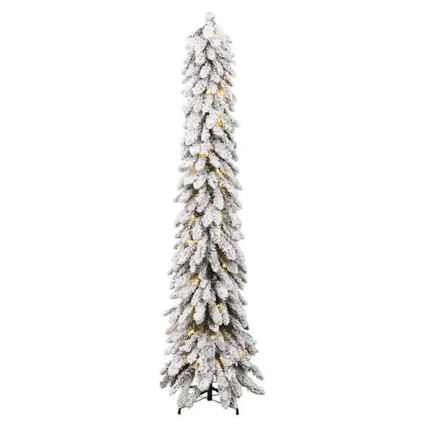 vidaXL Tekojoulukuusi lumihuurre esivalaistu 130 LED-valoa 210 cm PVC