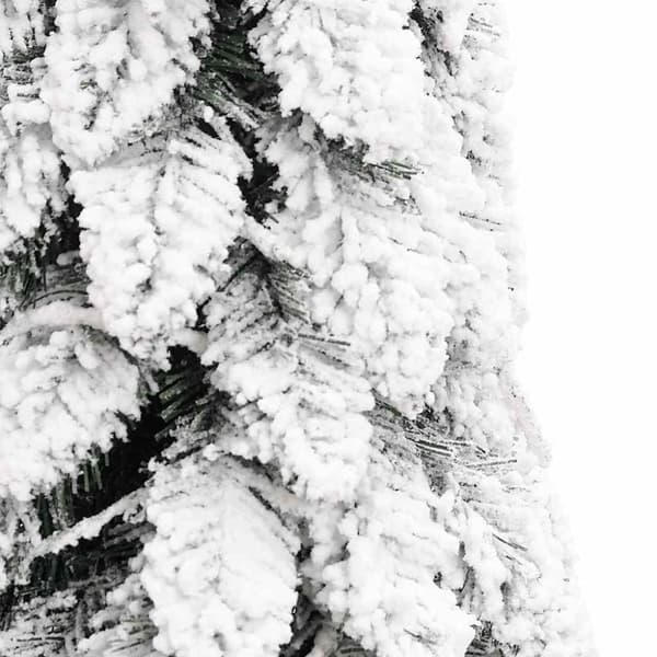 vidaXL Tekojoulukuusi lumihuurre esivalaistu 130 LED-valoa 210 cm PVC