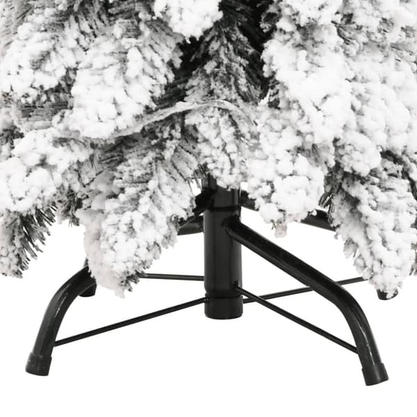 vidaXL Tekojoulukuusi lumihuurre esivalaistu 130 LED-valoa 210 cm PVC