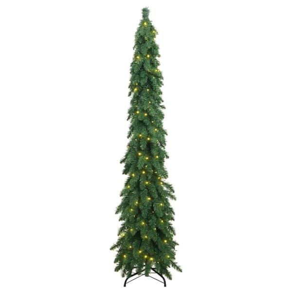 vidaXL kunstigt juletræ med 100 LED'er 180 cm