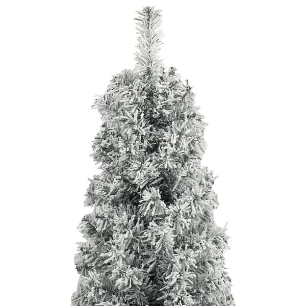 vidaXL Smal julgran med stativ och snö 270 cm PVC