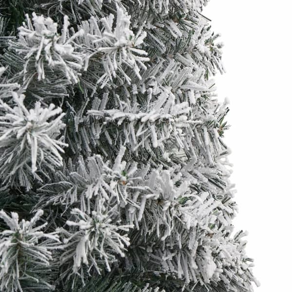 vidaXL Smal julgran med stativ och snö 270 cm PVC
