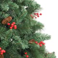 Miniatyrbillede 5 af 9: vidaXL kunstigt juletræ med grankogler og bær 240 cm hængslet