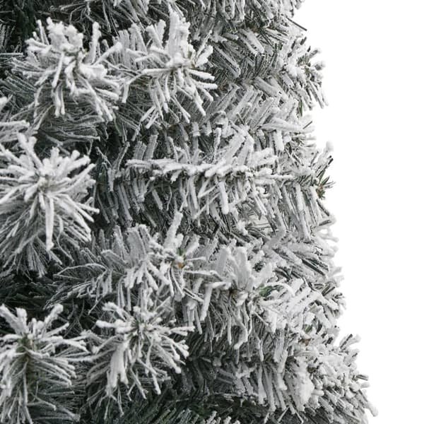 vidaXL Smal julgran med stativ och snö 300 cm PVC