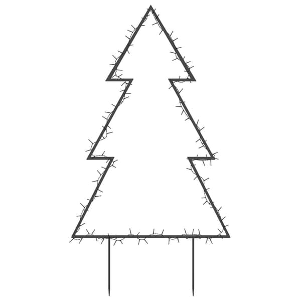 vidaXL Julträd med spett 115 LEDs 90 cm