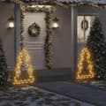 Miniatyrbillede 1 af 10: vidaXL juledekoration med jordspyd juletræsfigur 115 LED'er 90 cm