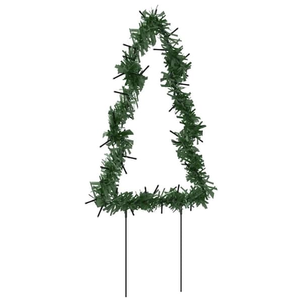 vidaXL Joulukuusi valokoriste maapiikeillä 3 kpl 50 LED-valoa 30 cm