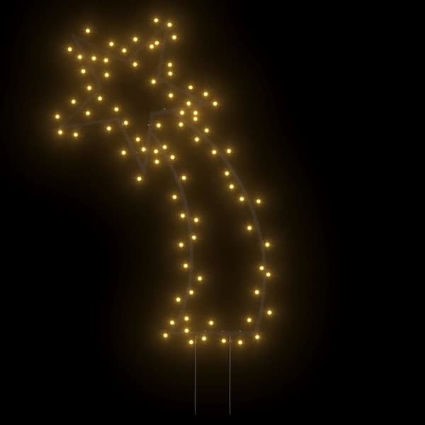 vidaXL Jouluvalokoriste meteori piikeillä 80 LED-valoa 62 cm