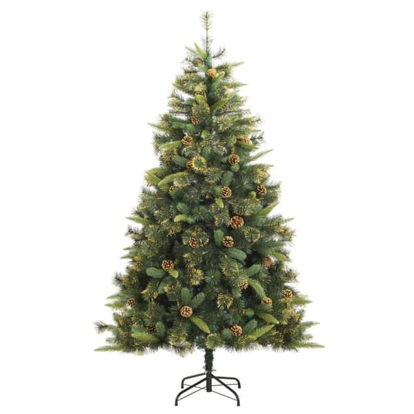 vidaXL Plastgran med kottar gångjärn 180 cm