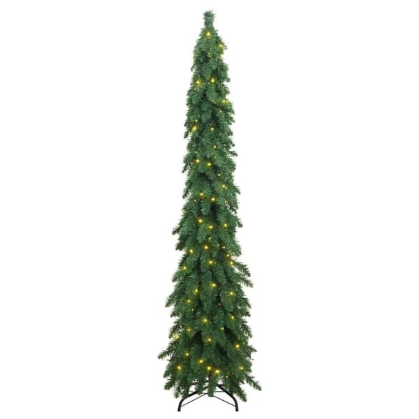 vidaXL kunstigt juletræ med 130 LED'er 210 cm