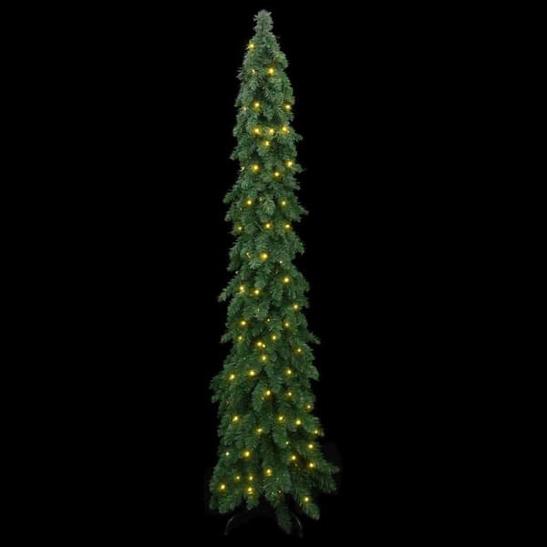 vidaXL kunstigt juletræ med 130 LED'er 210 cm