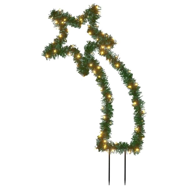 vidaXL Jouluvalokoriste meteori piikeillä 80 LED-valoa 62 cm
