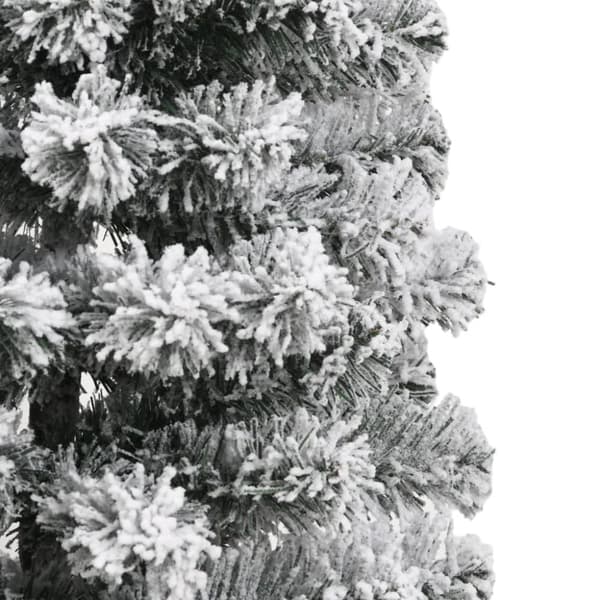 vidaXL Tekojoulukuusi saranoilla ja lumihuurteella 120 cm