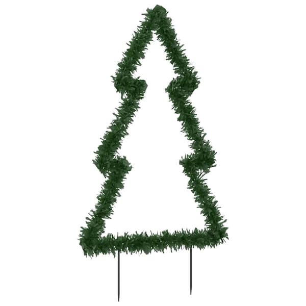 vidaXL Julelysdekorasjon med jordplugger tre 115 LEDs 90 cm