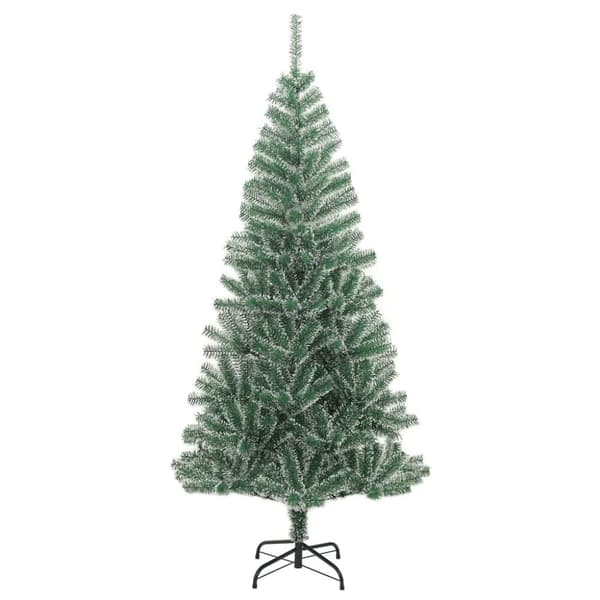vidaXL Tekojoulukuusi lumihuurteella vihreä 240 cm