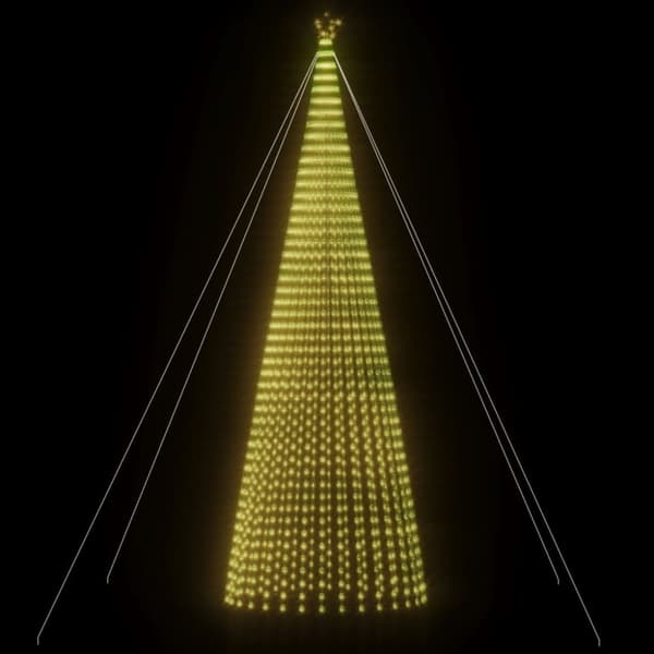 vidaXL LED joulukuusi 1544 lämpimän valkoista LED-valoa 500 cm