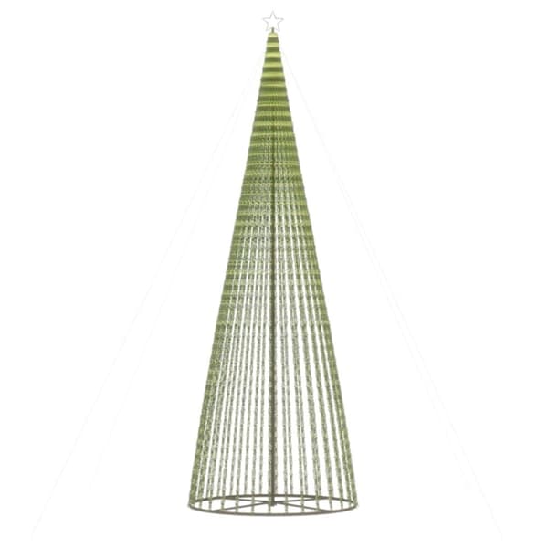 vidaXL LED joulukuusi 1544 lämpimän valkoista LED-valoa 500 cm