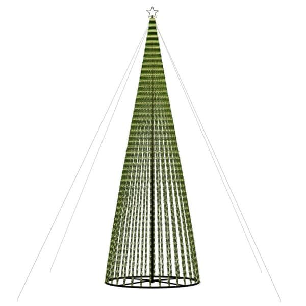 vidaXL LED joulukuusi 1544 lämpimän valkoista LED-valoa 500 cm
