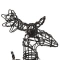 Miniatyrbillede 6 af 8: vidaXL juledekoration 4 stk. rensdyr rattan 160 LED'er varm hvid