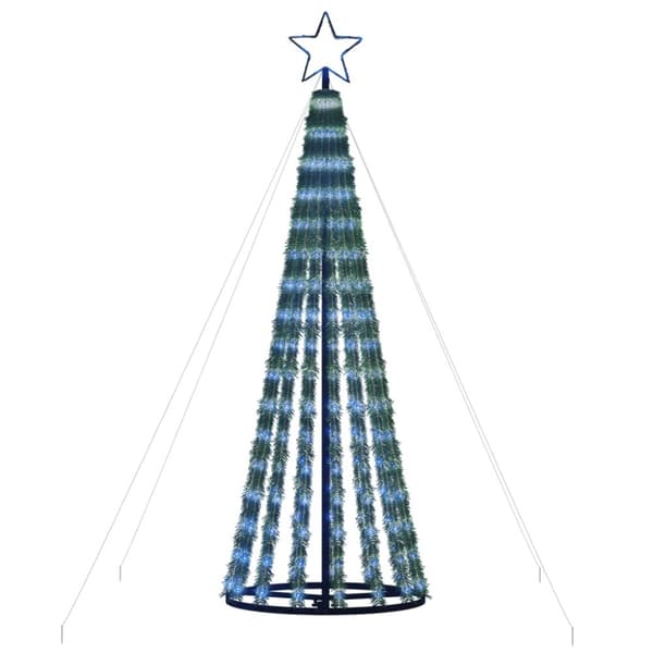 vidaXL Julgranskon 275 LEDs blå 180 cm