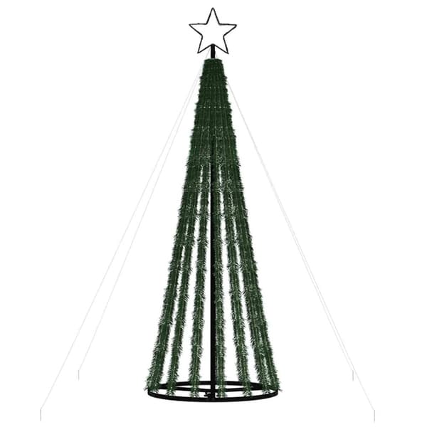 vidaXL Julgranskon 275 LEDs blå 180 cm
