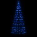 Miniatyrbild 3 av 11: vidaXL Julbelysning till flaggstång 200 LEDs blå 180 cm