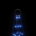 Miniatyrbild 6 av 11: vidaXL Julbelysning till flaggstång 200 LEDs blå 180 cm