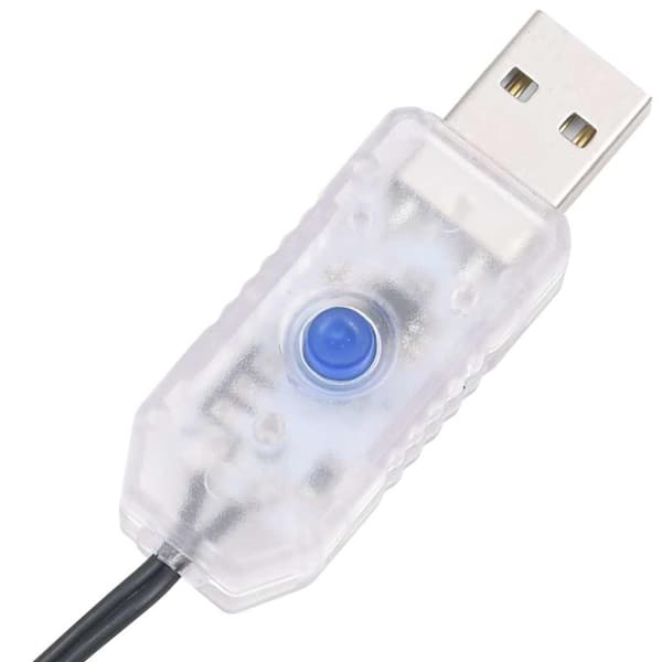 vidaXL LED joulukuusi lipputankoon 200 sinistä LED-valoa 180 cm