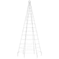 Pikkukuva 4 / 11: vidaXL LED joulukuusi lipputankoon 200 kylmän valk. LED-valoa 180 cm