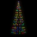 Pikkukuva 3 / 11: vidaXL LED joulukuusi lipputankoon 200 värikästä LED-valoa 180 cm