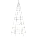 Pikkukuva 4 / 11: vidaXL LED joulukuusi lipputankoon 200 värikästä LED-valoa 180 cm