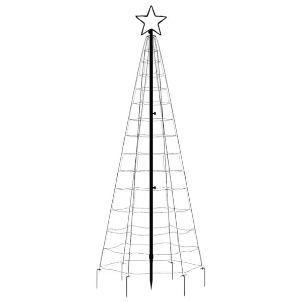 vidaXL LED joulukuusi piikeillä 220 värikästä LED-valoa 180 cm