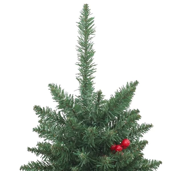 vidaXL Plastgranar 2 st 100 LED grön 120 cm