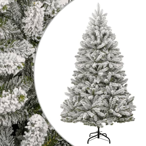 vidaXL Plastgran med snö gångjärn 270 cm
