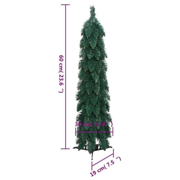 vidaXL Joulukuusi esivalaistu 30 LED-valolla 60 cm