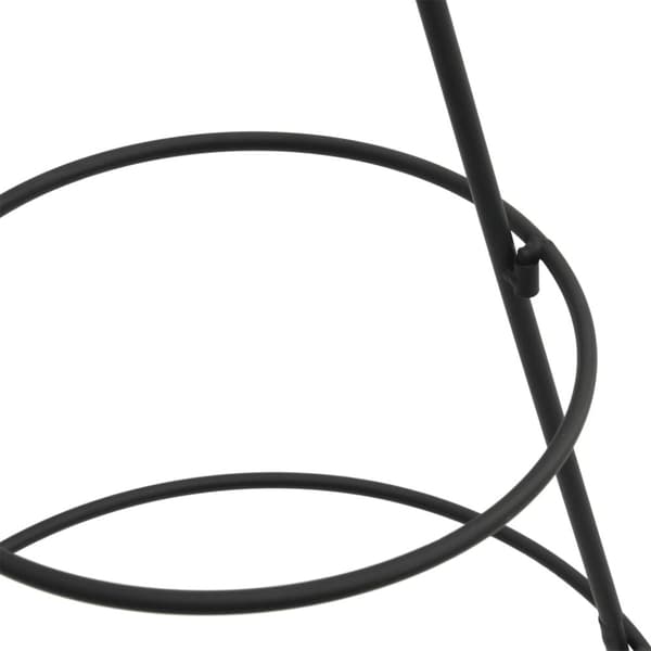 vidaXL Metallinen koristejoulukuusi musta 60 cm