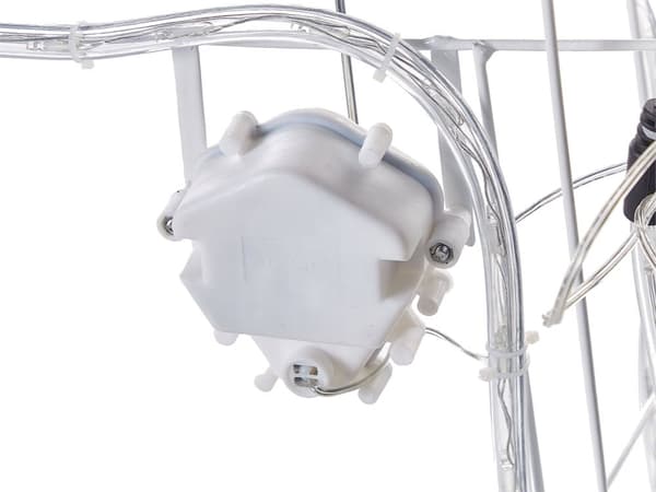 Utendørs LED-dekorasjon Hvit Metall 80 x 20 x 53 cm Animert rådyr Julepynt Julebelysning Hage