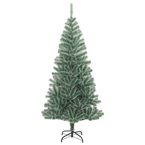 vidaXL Plastgran 300 LEDs&kulor&snö 240 cm