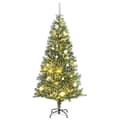 Miniatyrbild 1 av 11: vidaXL Plastgran 300 LEDs&kulor&snö 210 cm