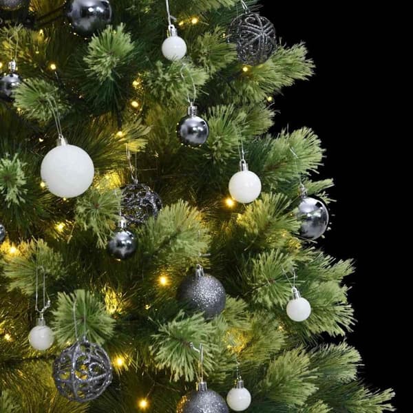 vidaXL Tekojoulukuusi saranoilla 150 LED-valoa ja joulupalloa 150 cm