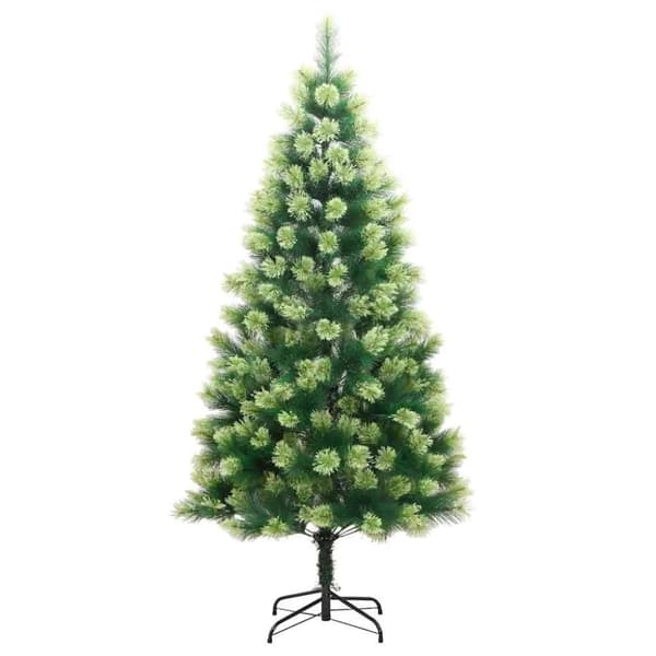vidaXL Tekojoulukuusi saranoilla 150 LED-valoa ja joulupalloa 150 cm