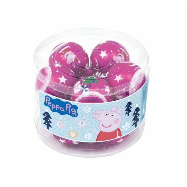 Julgranskula Peppa Pig Cosy corner Fuchsia 10 antal Plast (Ø 6 cm)